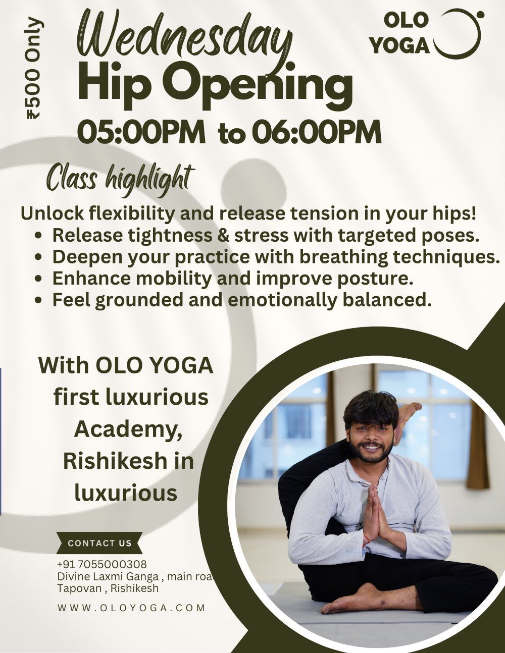 Event image for Hip opening yoga class 